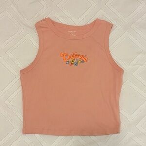 Peach California Graphic Tank Top